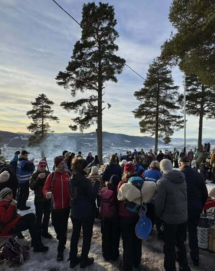 Bilde: Masse friluftsglede under åpningen av Friluftslivets år!